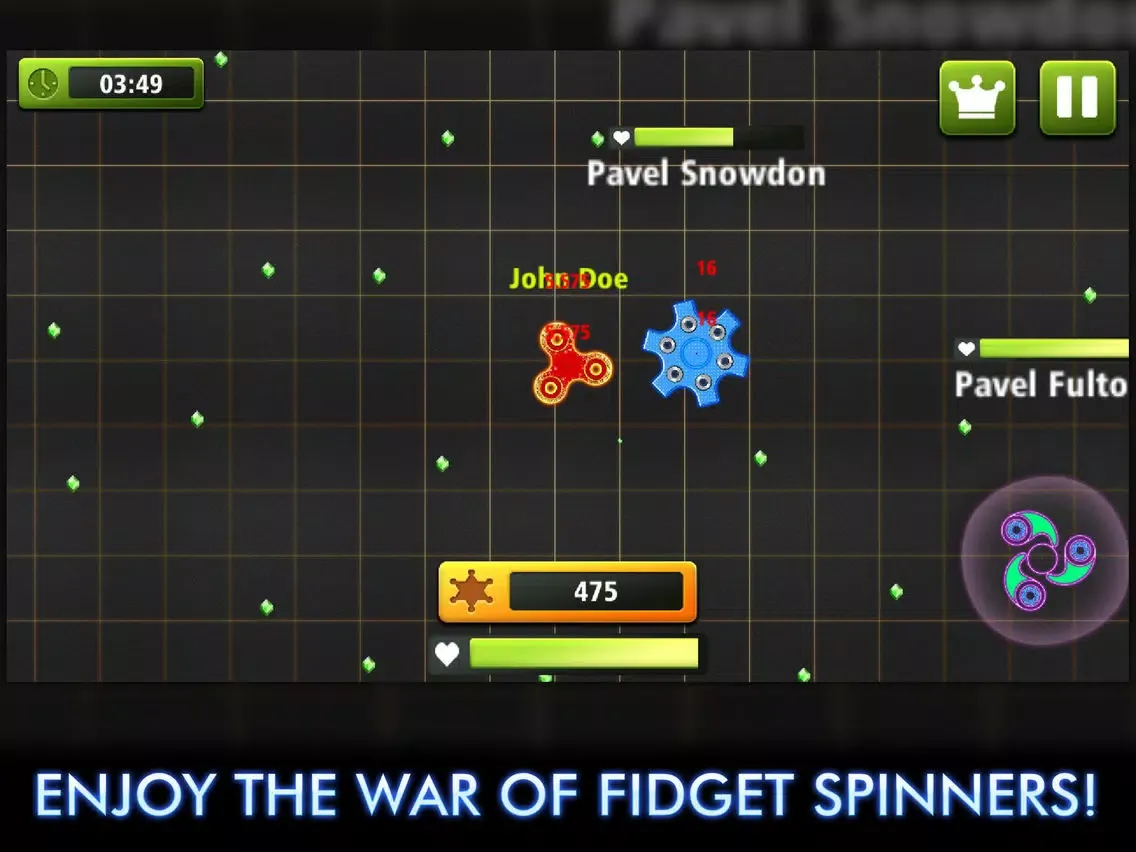 Spinner vs Spinner Battle iPad  Screenshots