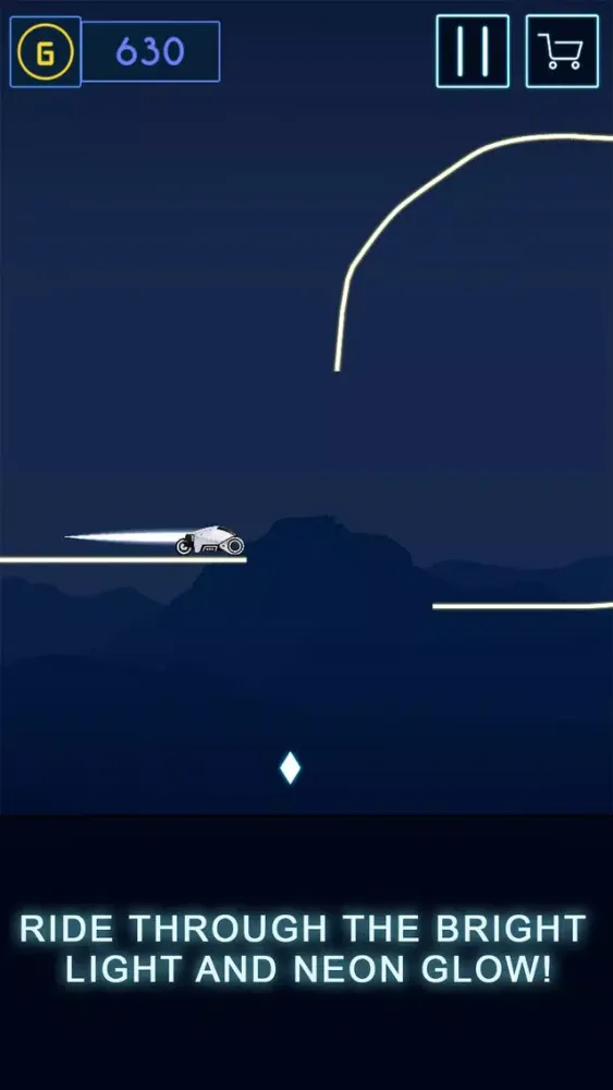 Capturas de tela do Neon Cycle Rider