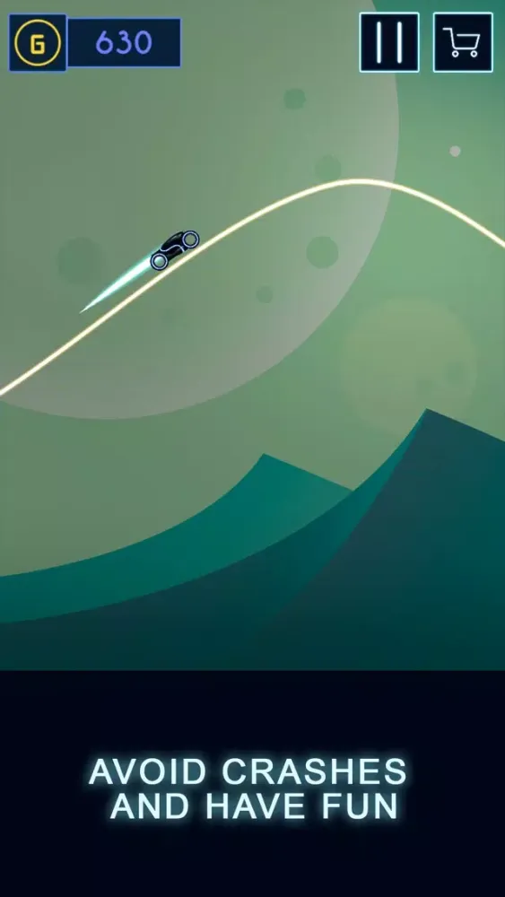 Capturas de tela do Neon Cycle Rider