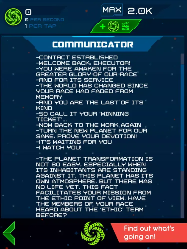 Galaxy Explore: Sci Fi Clicker iPad  Screenshots