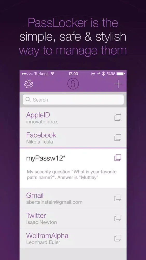 PassLocker - Password Manager Simple & Safe स्क्रीनशॉट