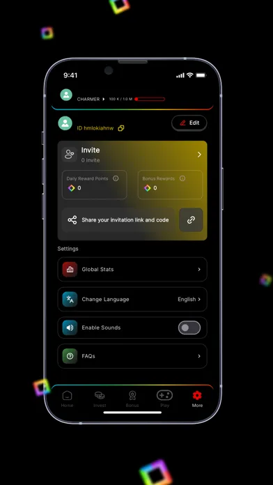 Скриншоты BLove DApp