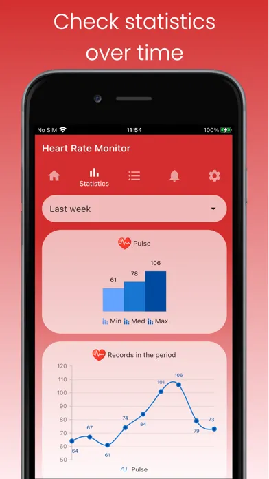 Capturas de tela do Heart Rate Monitor Tracker