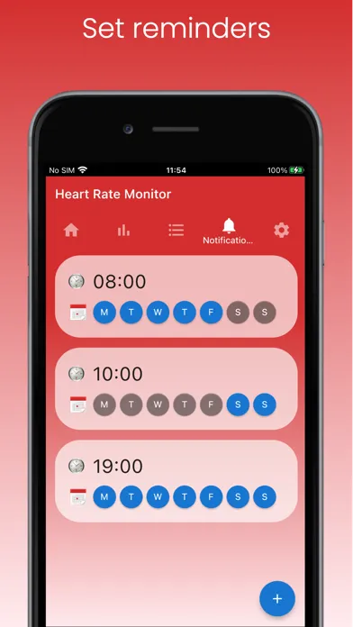 Capturas de tela do Heart Rate Monitor Tracker