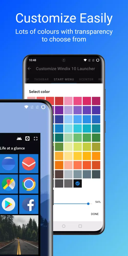 تصاویر Windix 10 Launcher