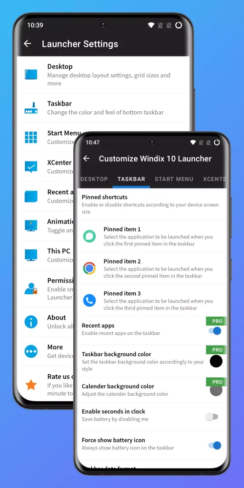 تصاویر Windix 10 Launcher