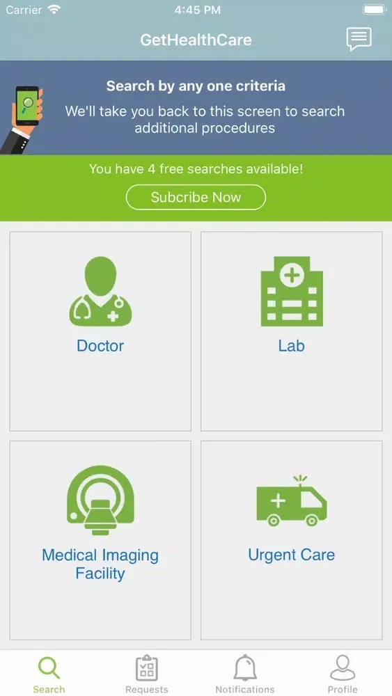 Скриншоты GetHealthcare