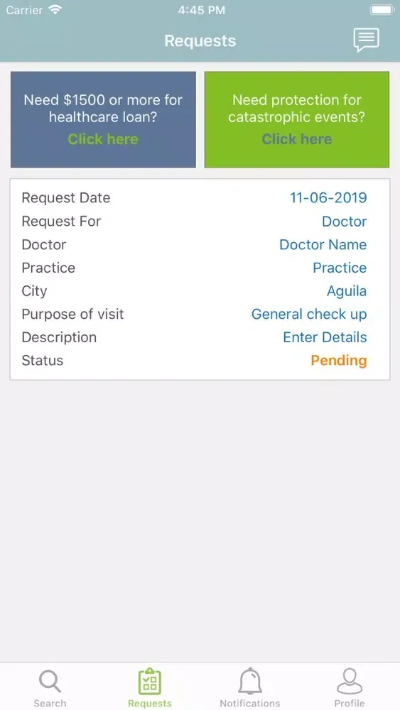 Скриншоты GetHealthcare