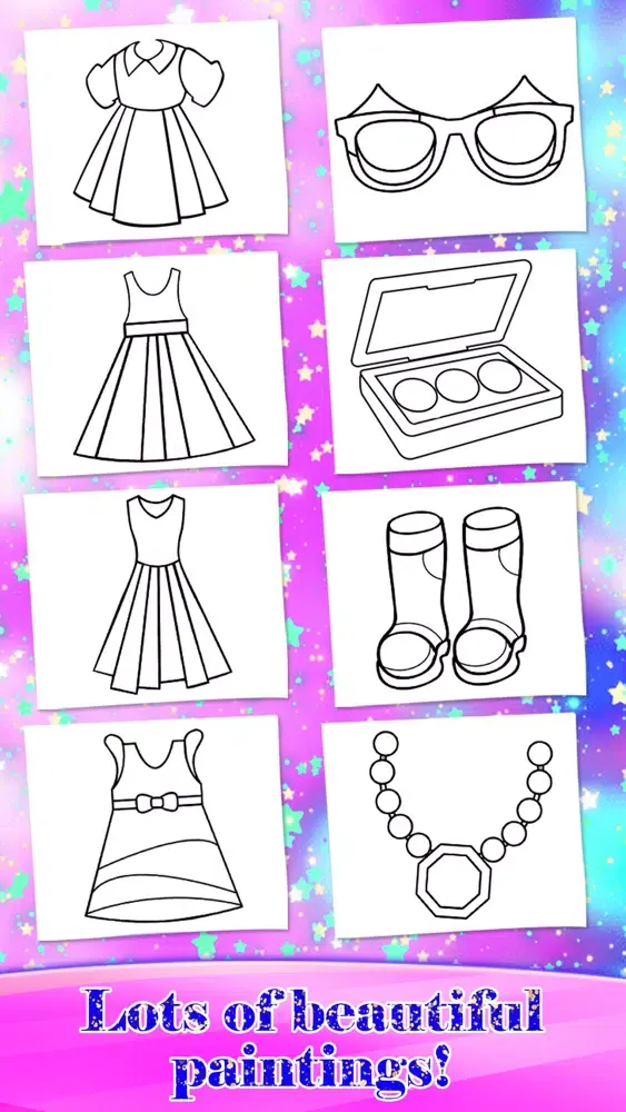 تصاویر Glitter Fashion Art Coloring