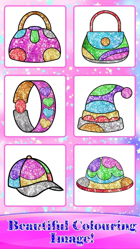 تصاویر Glitter Fashion Art Coloring