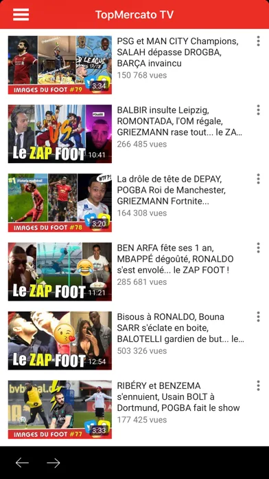 Capturas de pantalla de Top Mercato : transferts foot
