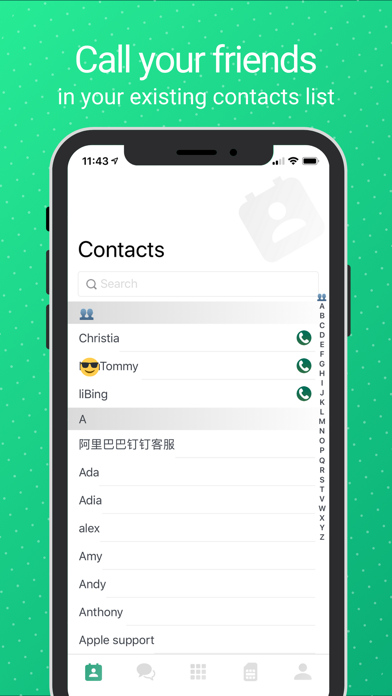 Screenshot di WeTalk- WiFi Calls & 2nd Phone