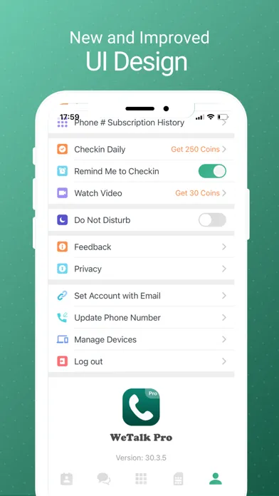 WeTalk Pro- WiFi Calling Phone سکرین شاٹس