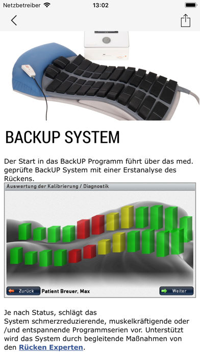 Tangkapan skrin BackUP! Rückenprogramm