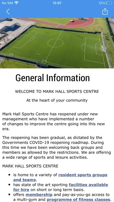 ภาพหน้าจอของ Mark Hall Sports Centre
