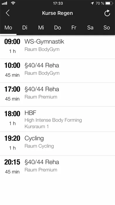 Tangkapan layar Fitness Oase