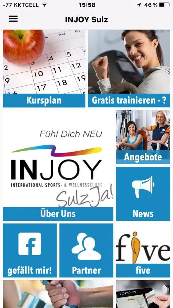 Tangkapan layar INJOY Sulz