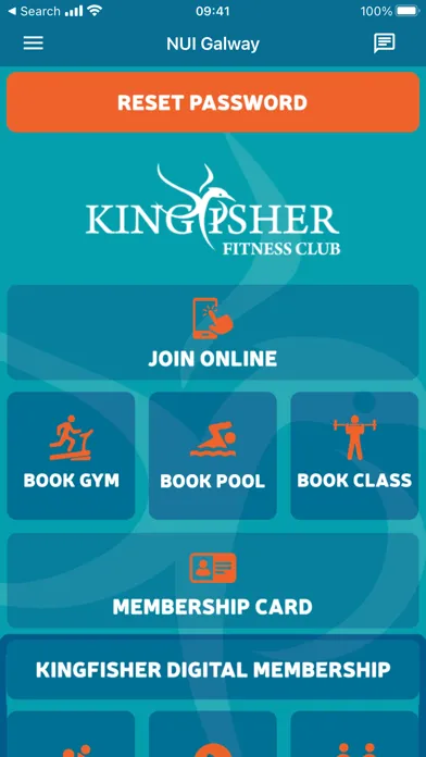 Capturas de tela do Kingfisher Fitness Club
