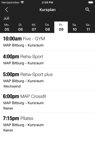Ảnh chụp màn hình của MAP Bitburg
