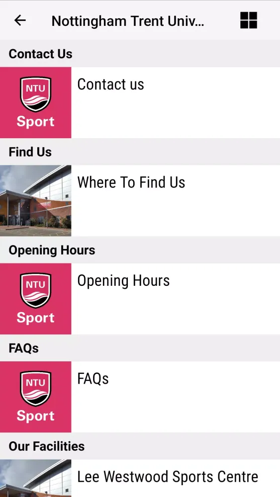 NTU Sport Screenshots