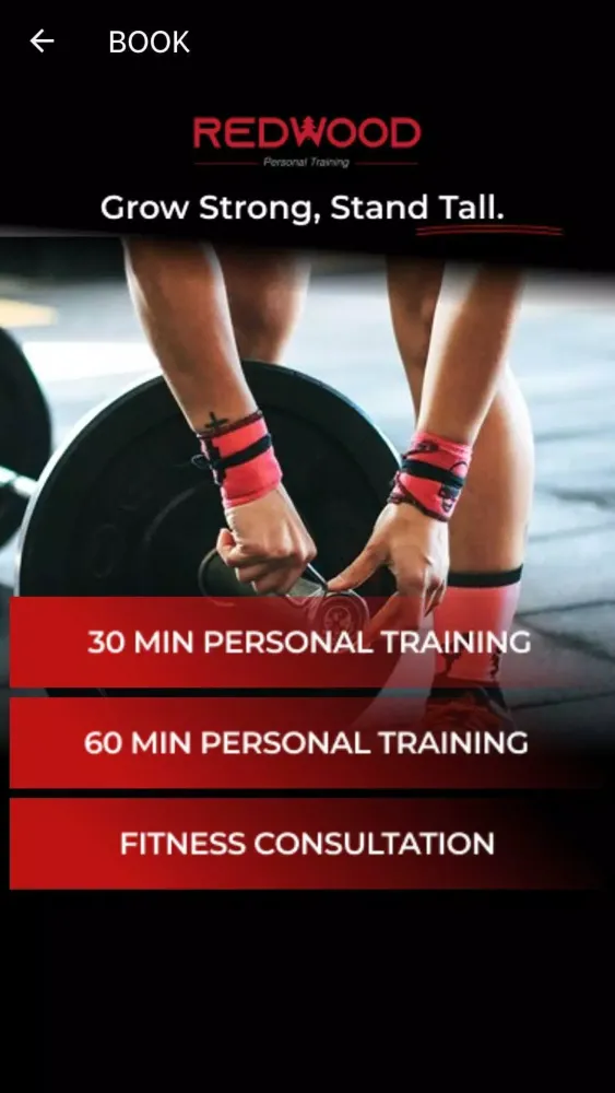 Screenshot di Redwood Personal Training
