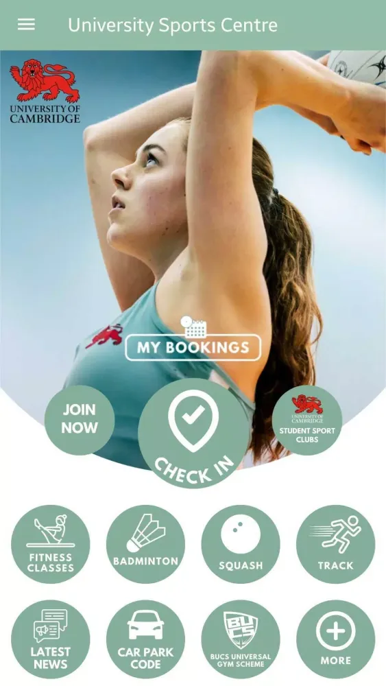 University of Cambridge Sport Screenshots