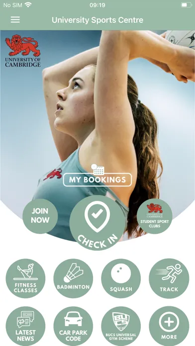 University of Cambridge Sport Screenshots