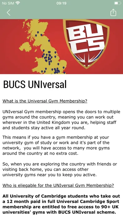 University of Cambridge Sport Screenshots