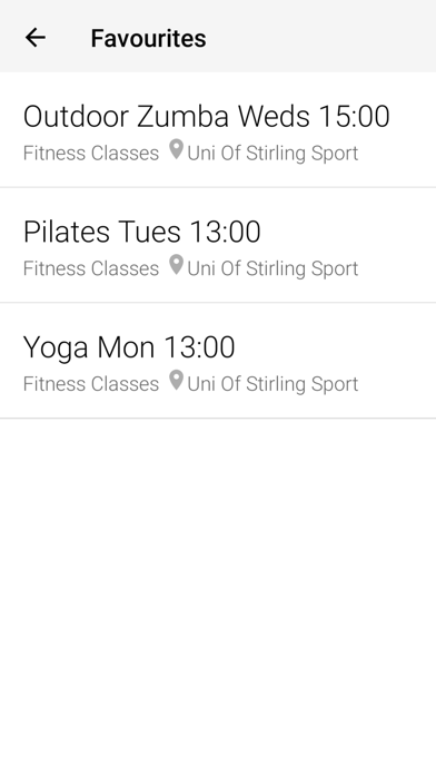University of Stirling Sport スクリーンショット