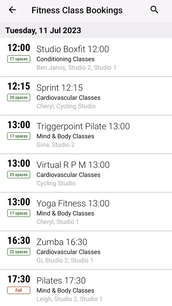University of Portsmouth Sport Screenshots
