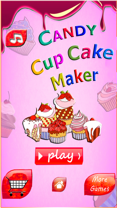 Capturas de tela do Candy Cupcake Maker Girls Game