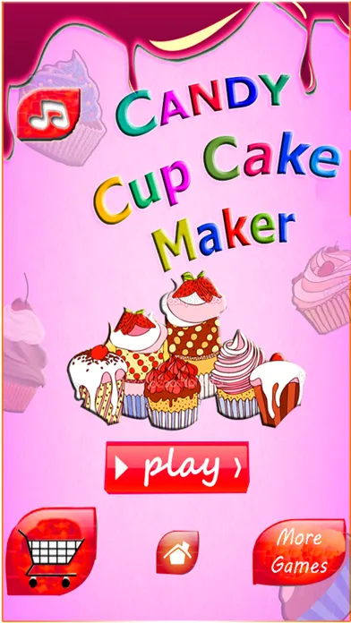 Candy Cupcake Maker Girls Game应用截图