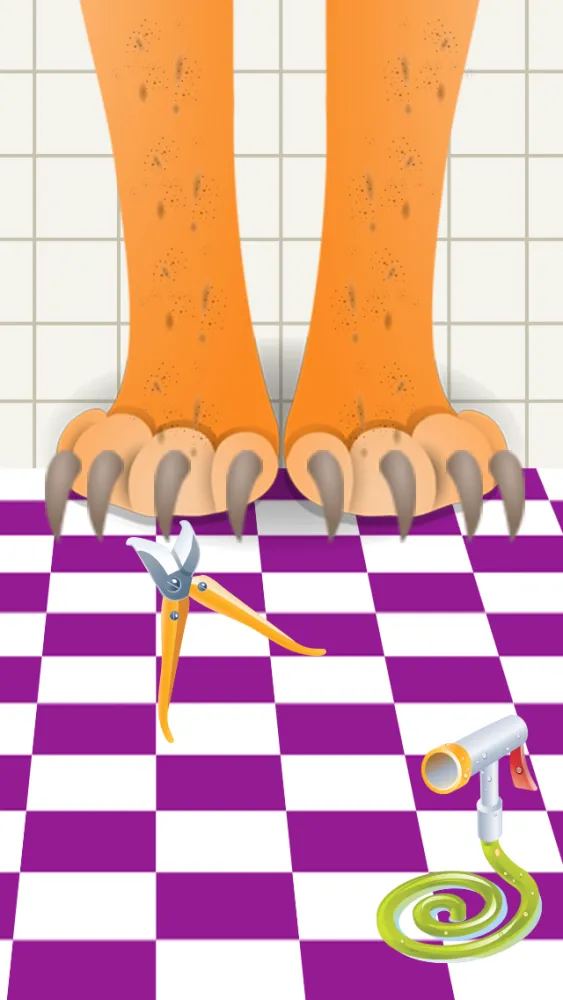 Ảnh chụp màn hình của Kids Pet Vet Spa Salon of beauty nail hair foot & leg - little baby doctor(dr) makeover games for girls