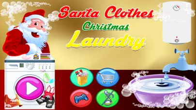 ภาพหน้าจอของ Santa Clothes Christmas Laundry 2014, Happy New Year 2015