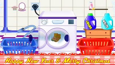ภาพหน้าจอของ Santa Clothes Christmas Laundry 2014, Happy New Year 2015
