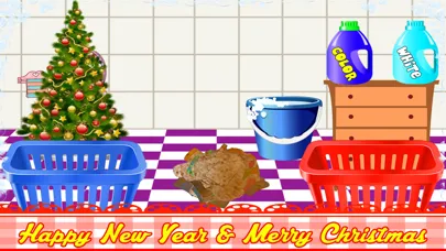 ภาพหน้าจอของ Santa Clothes Christmas Laundry 2014, Happy New Year 2015