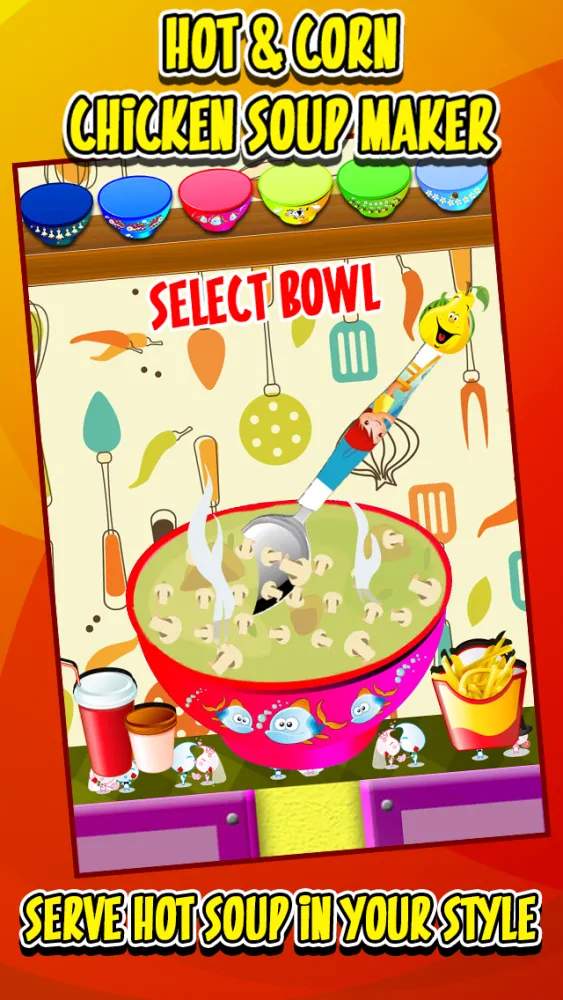 Zrzuty ekranu Hot & Corn, Chicken Soup Maker - Free Kids, Food Cooking Games