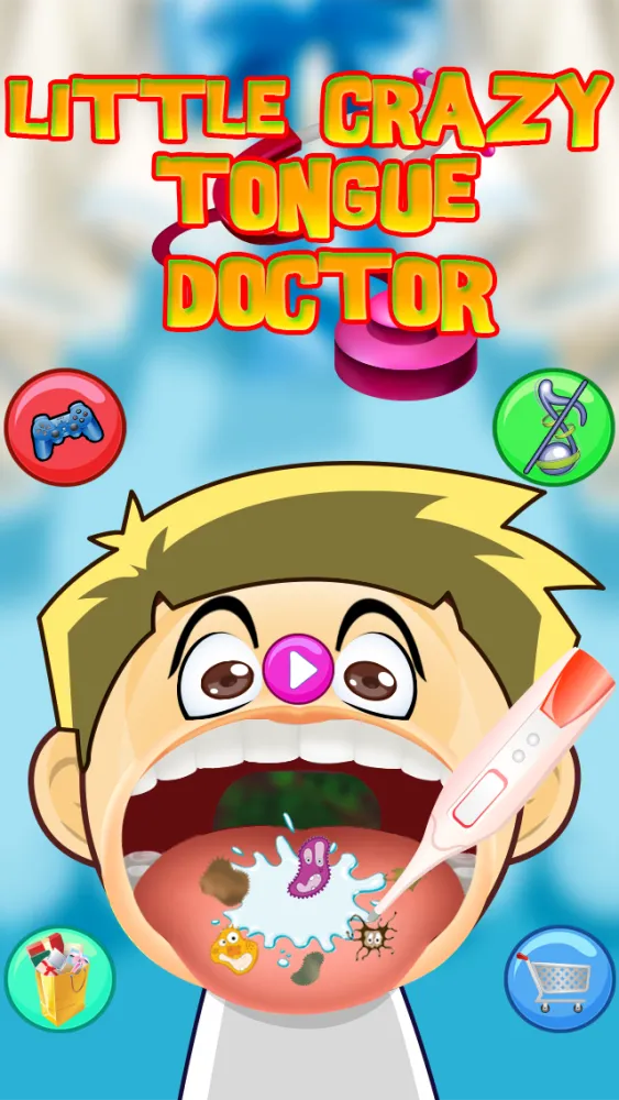 Little Crazy Tongue,Dentist(teeth) and Face Doctor(dr) - Fun Kids Games स्क्रीनशॉट