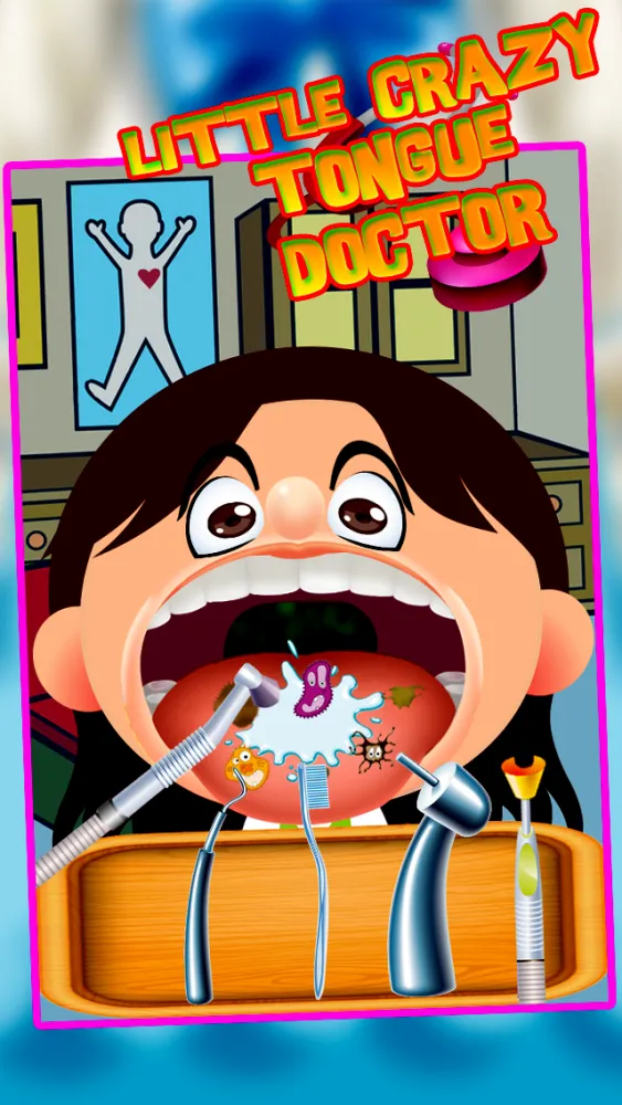 Little Crazy Tongue,Dentist(teeth) and Face Doctor(dr) - Fun Kids Games स्क्रीनशॉट