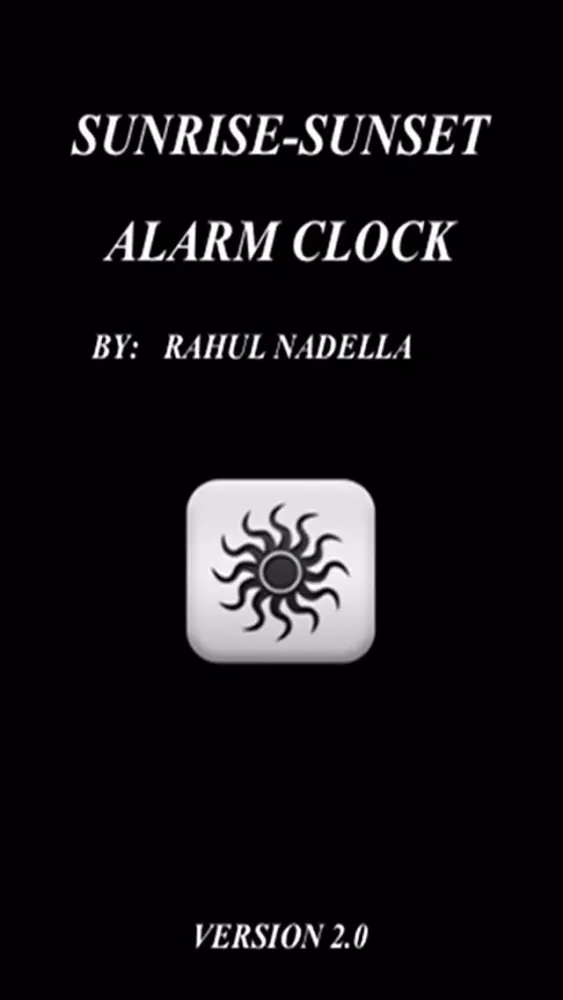 Sunrise-Sunset Alarm Clock Screenshots