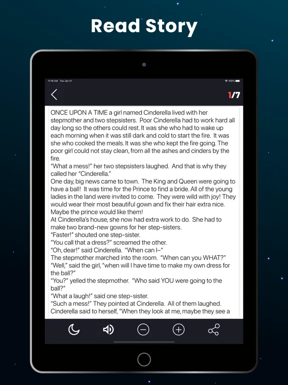 Tangkapan skrin Bedtime Stories For Kid Sleep iPad 