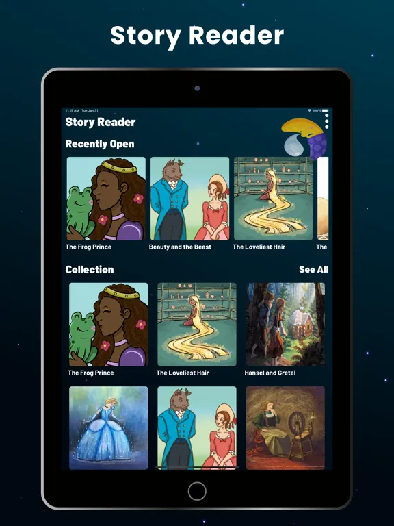 Tangkapan skrin Bedtime Stories For Kid Sleep iPad 