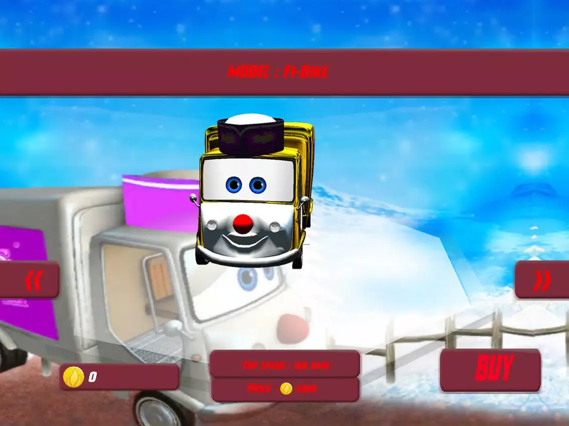 3D Snow Ice Cream Kids truck Traffic Driving - Free Racing Game iPad  Screenshots