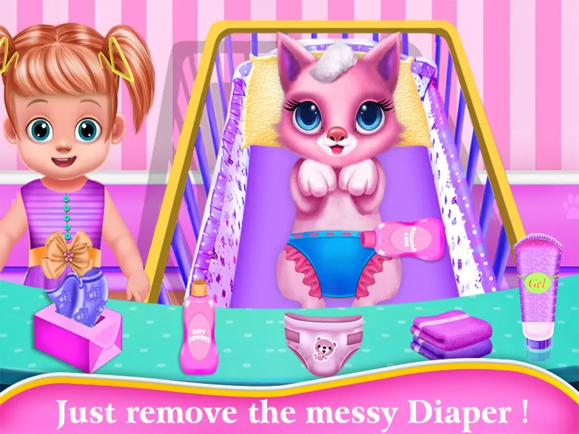 Capturas de pantalla de Mommy & Baby Kitty Daily Care iPad 