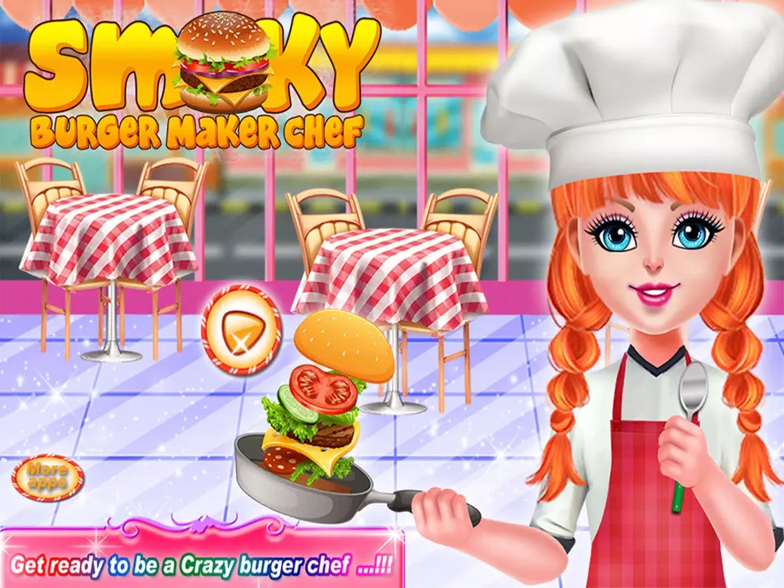 Capturas de tela do Smoky Burger Maker Chef iPad 