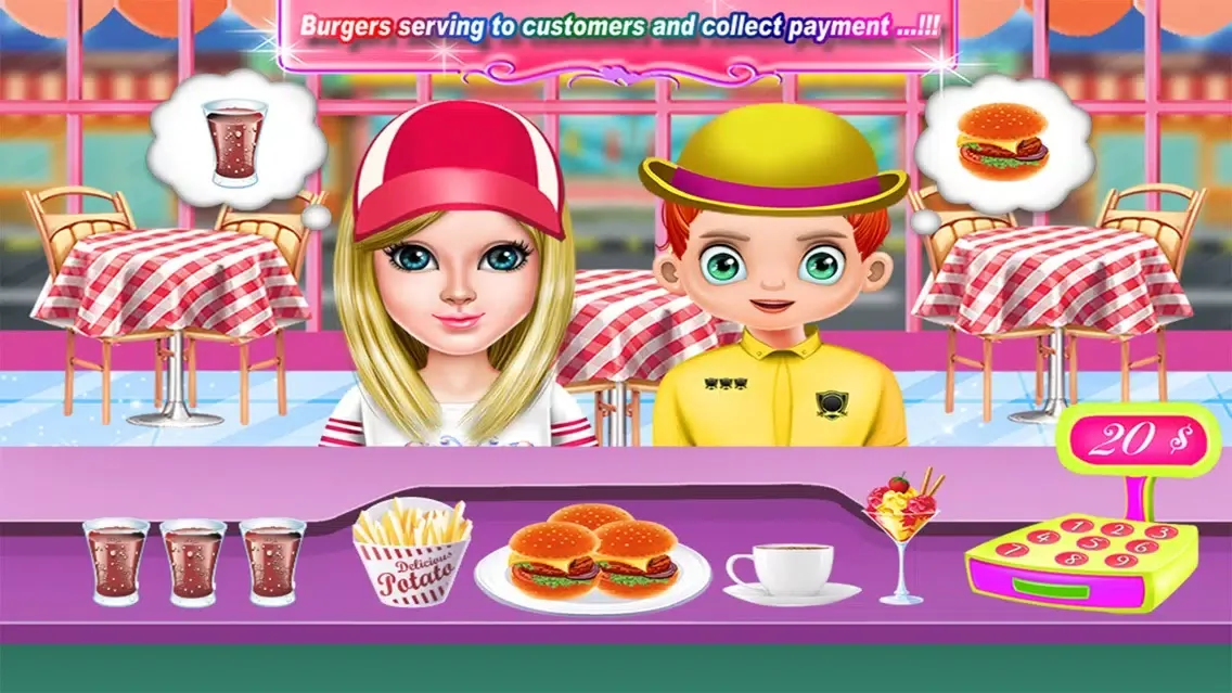 Capturas de tela do Smoky Burger Maker Chef