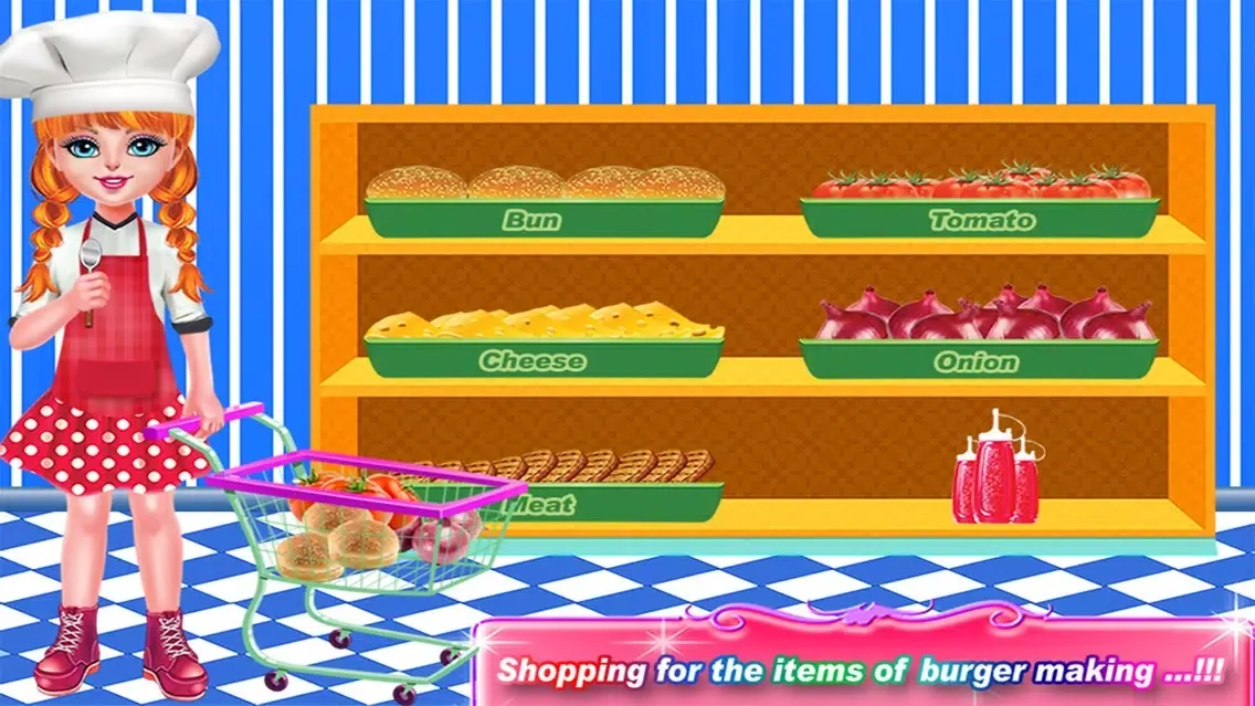 Capturas de tela do Smoky Burger Maker Chef