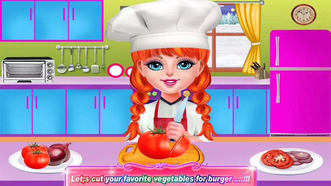 Capturas de tela do Smoky Burger Maker Chef