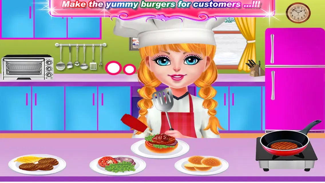 Capturas de tela do Smoky Burger Maker Chef