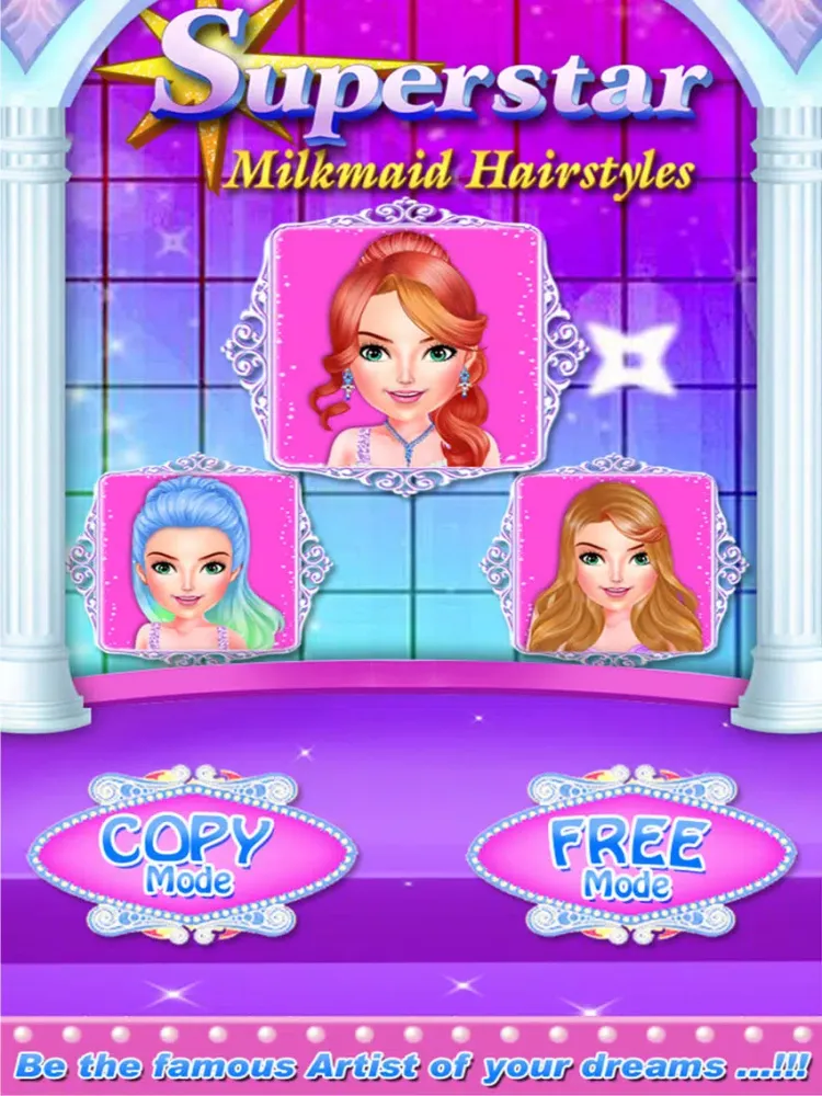 Superstar Milkmaid Hairstyles iPad  স্ক্রিনশট